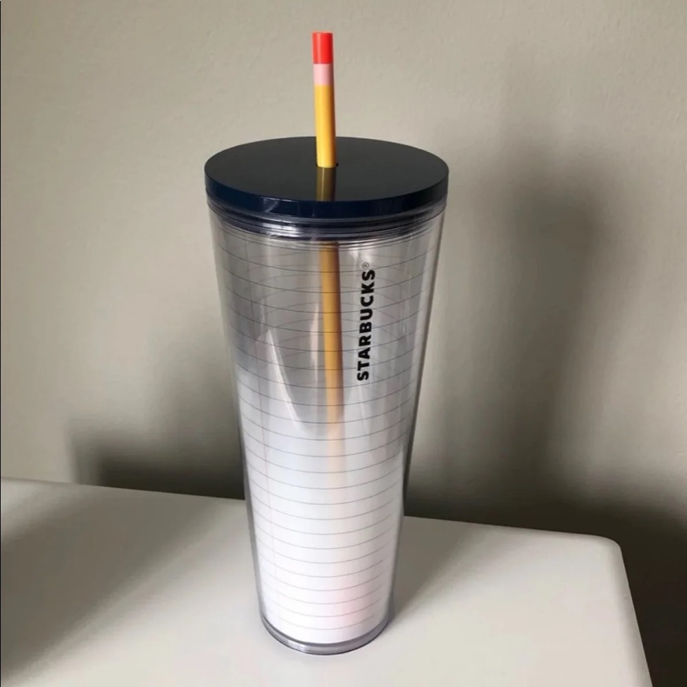 LAST ONE Starbucks 24 oz paper pencil tumbler cup